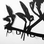 Wallity Kuşlar Gancho de pared metálico Negro